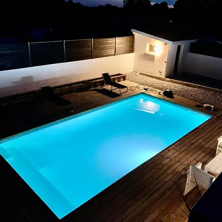 Maison Au Calme Avec Piscine Riviere-Saas-et-Gourby Esterno foto